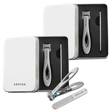 厚手指甲鉗套裝, 銀色, 2套