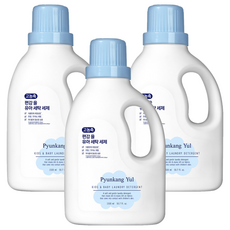 편강율 고농축 세탁 유아 세제, 1.5L, 3개