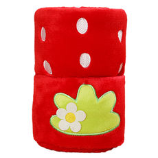 Titan 露營用膝蓋毯 羊毛毯 100 x 80 cm, 紅草莓, 1個