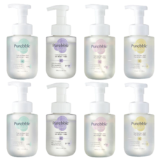 Purebble 洗手慕斯, 扁柏香(綠色)+漿果香(粉色)+柑橘香(黃色)+花香(紫色), 8瓶, 300ml