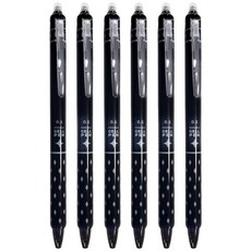 Tamsaa 可擦拭原子筆 0.5mm 6入, 黑色, 6個