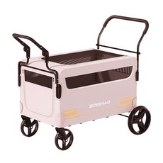 REDPUPPY 狗狗 Battis 旅行推車 一體式, 1個, 米粉色
