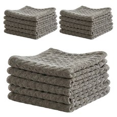 DAILYSHARE 多用途超細纖維柔軟抹布 灰色, 15個