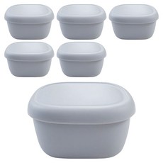 SiliPot 矽膠密封容器 灰色 小 103 x 50 x 80 mm, 6個