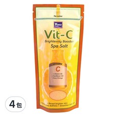 yOKO 去角質沐浴鹽 維他命C, 300g, 4包