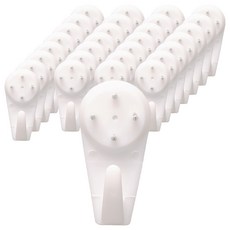 LivingHomeDetail 居家相框掛勾 創意釘 中型, 白色, 40個