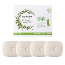 ever miracle EM發酵植物性去角質皂, 100g, 4個