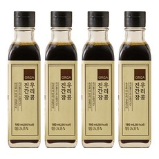 올가홀푸드 우리콩 진간장, 180ml, 4개