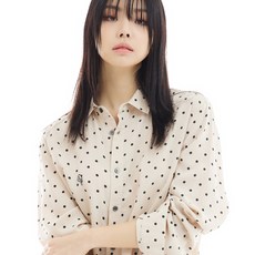 LMN 寬鬆版型圓點印花襯衫
