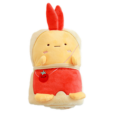 Titan 露營用膝蓋毯 羊毛毯 100 x 80 cm, 黃色炸蝦, 1個