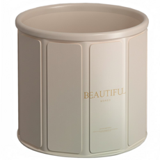 mAndLA 漫多拉 折疊收納免安裝泡澡桶 70 x 65cm 100L, 漸變粉, 1個