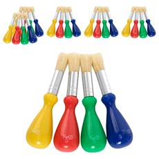 Kes.B 藝術學校 水滴狀幼兒畫筆 4件組, 混合色, 6套