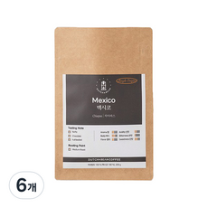 DUTCH&BEAN COFFEE Single Origin墨西哥恰帕斯烘焙原豆, 咖啡機, 200g, 6個