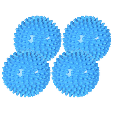 便攜式足部按摩球 刺蝟球, 4個, 藍色