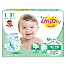 UniDry 優力寶 優力褲/尿布 9~14kg, L, 31片