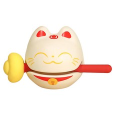 功德木魚 米招財貓 Set 塑膠材質, 1個