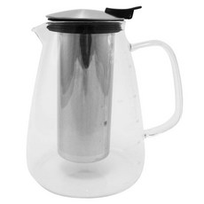 Kiyodo 直火耐熱花茶壺, 透明色, 1.5L, 1個