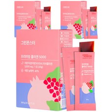 GREEN MONSTER 石榴口味膠原蛋白果凍條 5000mg, 3盒, 300g