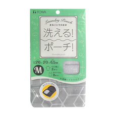 TOWA 東和產業 旅行用洗衣袋 (M) 26x20x6.5cm, 1個, Gray