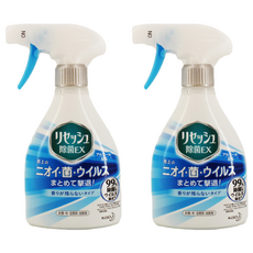 Kao 花王 Resesh 布製品消臭抑菌芳香噴霧(清淡香), 有效對抗臭味根源及細菌並發揮防霉效果, 370ml, 2瓶