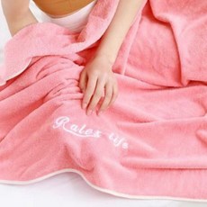 원이네 소프트 바디 샤워 타올 면사 90 x 180 cm, 핑크, 1개