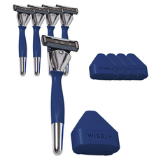 韋斯萊剃須刀套組 PRO, 剃須刀柄+剃須刀片+體驗剃須刀片, 5套