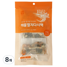 석하 멸치랑새우랑다시마 해물멸치다시팩 미니, 64g, 2개