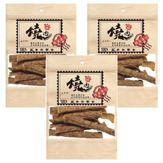 燒肉燒 牛肉條 犬貓用零食 100%手作零食 台灣產, 牛肉, 80g, 3包
