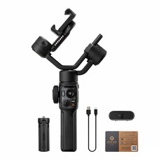 ZHIYUN 智雲 三軸手持穩定器 套裝版, 黑色, 1個, SMOOTH 5S AI COMBO