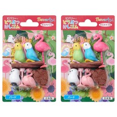 Iwako 造型橡皮擦 單個裝, 鳥, 2組