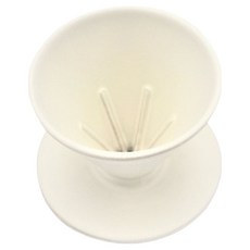 客噐 六短肋濾杯, 象牙白色 素雅簡約 六肋構造 快流速, 1個, 單件