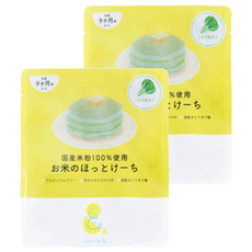 Smile& SOOOOOS. 寶寶鬆餅粉，9個月以上寶寶適用，國產米粉100%使用，無添加香料、著色劑、保存料, 小松菜風味, 100g, 2包