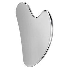 AHOYE 心形不鏽鋼刮痧板, 全身適用, 臉部按摩, 舒緩肌肉, 不銹鋼色, 1個