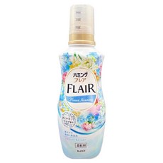 Kao 花王 FLAIR 衣物除臭香氛柔軟精 溫和花香藍, 520ml, 1瓶