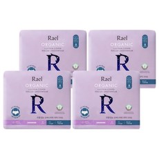 Rael 有機純棉表層褲型夜用衛生棉, 4包, 8片, 大碼