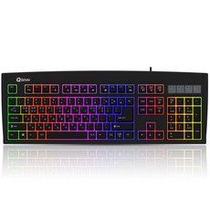 QSENN Stella LED 背光電競有線鍵盤, QSENN SEM-DT35S LED Stella, 混合色, 一般型