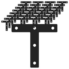 모네스페스 8번 T자 평철 블랙, 60개