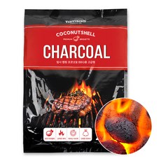 탐사 코코넛 차콜 브리켓, 2kg, 1개