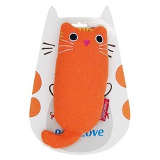 AmyCarol 寵物玩具 肥貓玩具 棉布 PP棉, 橘色, 1個