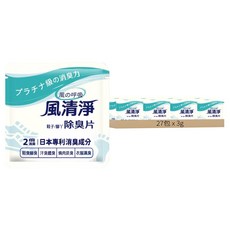 風清淨 鞋襪除臭片 2片, 3g, 27包