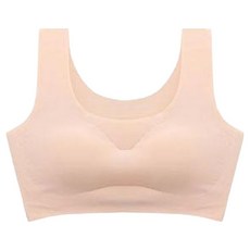 찰떡 심리스 무봉제 누디 스포츠 탑브라