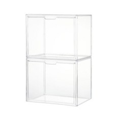comet 多用途透明展示盒, 透明, 2個