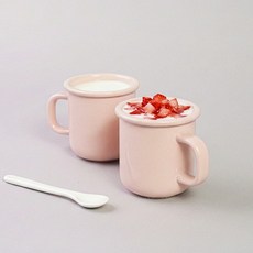 BOWLBOWL 韓國製 Nordic BowlBowl 馬克杯 340ml, 嫩粉色, 2個