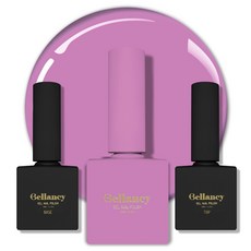Looks bio Bellancy凝膠美甲一步膠+底膠+封層膠組, 1套, Belanche Base 10ml+SN-16 Ash Purple 10ml+Belanche Top 10ml