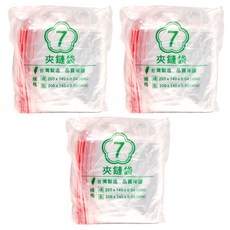 OJ 歐健膠品 PE夾鏈袋 紅線款, 20 x 14cm, 200個, 3包