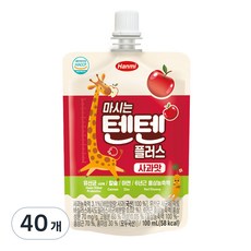 텐텐 마시는 플러스 음료, 100ml, 40개, 사과맛
