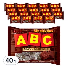 LOTTE 樂天 ABC字母巧克力, 72g, 40袋