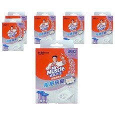Mr Muscle 威猛先生 潔廁清香凍 補充管 潔廁凝膠 潔淨茉莉香 2入, 76g, 6盒