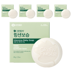 그린핑거 힘센 보습 인텐시브 베이비 비누, 80g, 5개