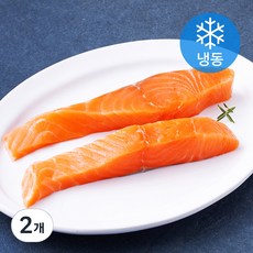 쌜모네키친 노르웨이산 연어 스테이크 (냉동), 200g, 2개